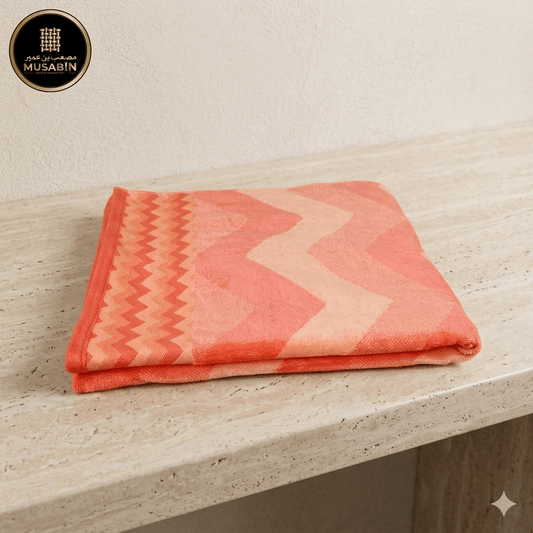 Premium Cotton Towel- Zigzag- 27*54 Large Size