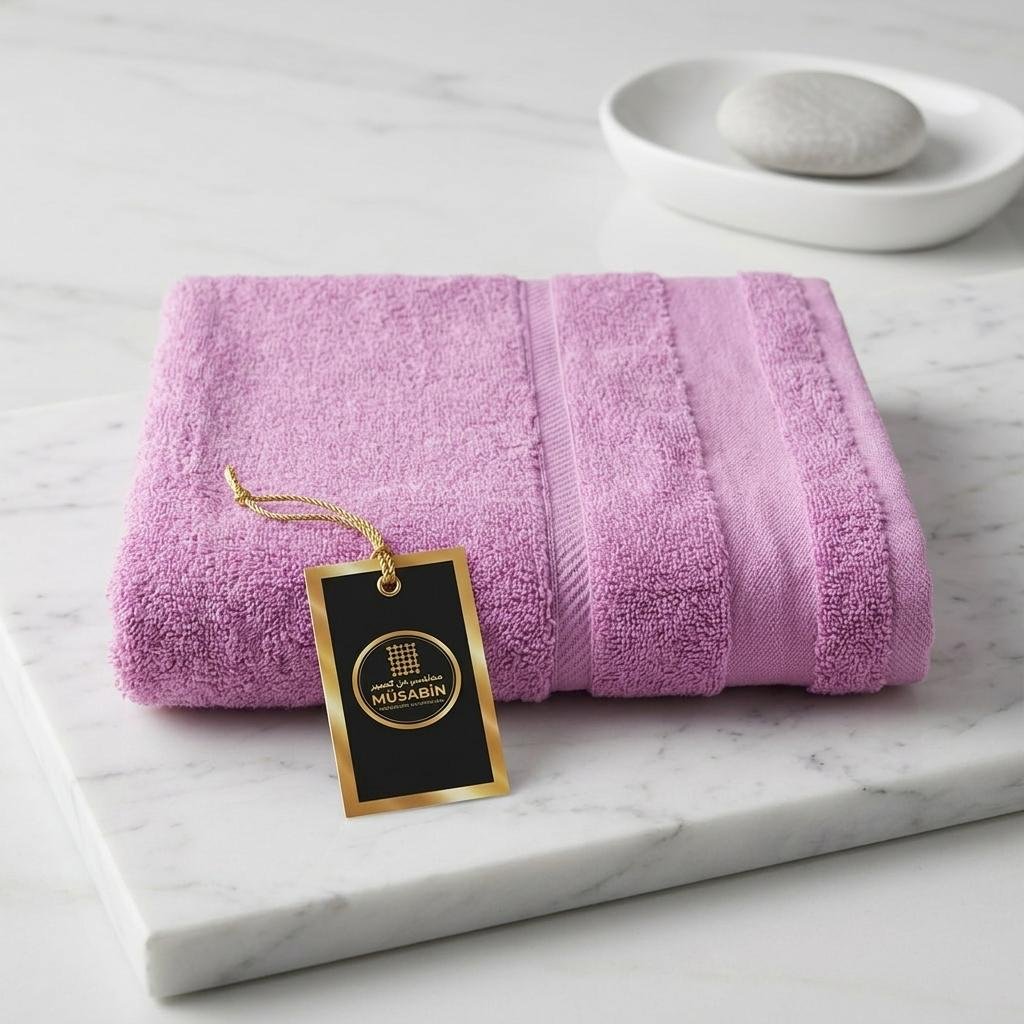 USA Export Zero twist soft towel- Shiny pink layer- 27*54 inches