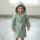 Premium pistachio hooded bathrobe