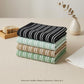 Premium white vertical stripe four hand towels set