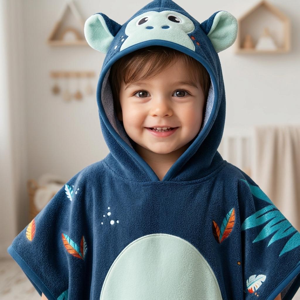 Premium hooded Baby poncho 4-6 years