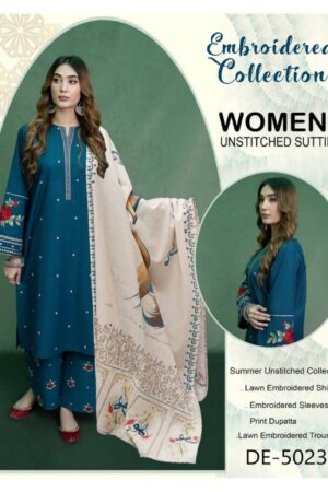 New Arrival – Summer Lawn Collection 2025 (3PC Embroidered)