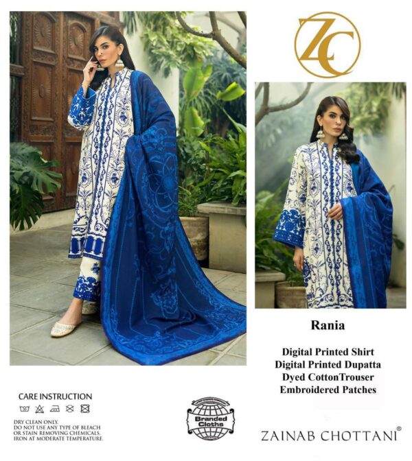 Digital Printed Lawn 3pc – Premium