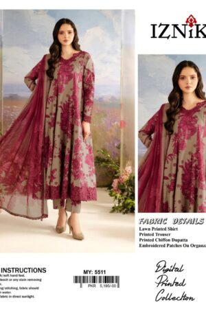 Chikankari Front Emb Lawn 3pc – Emb Dupatta