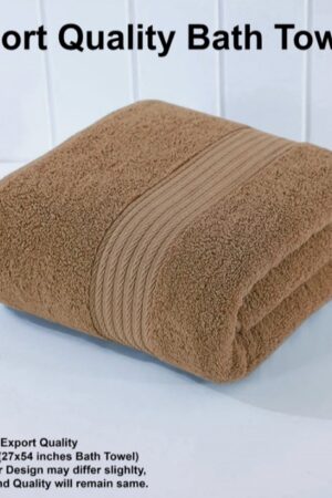USA Export Cotton Towel- Light Brown Large Size