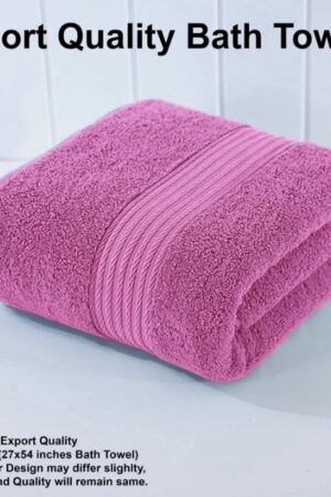 USA Export Cotton Towel- Light Pink Large Size