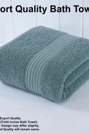 USA Export Cotton Towel- Light Grey Large Size