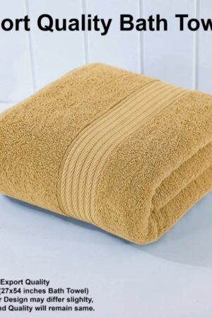 USA Export Cotton Towel- Yellow Large Size