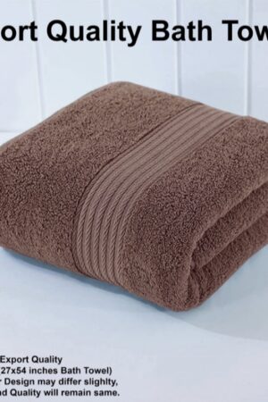 USA Export Cotton Towel- Dark Brown Large Size