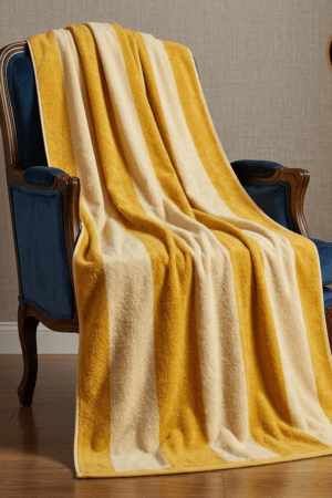 Premium Stripe Cotton Towel- Brown Chocolate- 30*63 XL Size