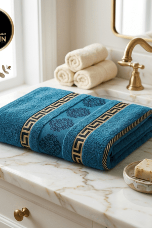 Premium Jacquard towel- 27*54 bath Towel- Zinc