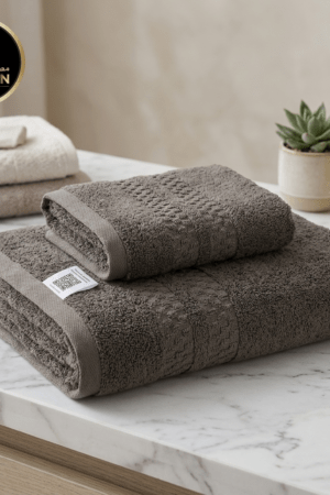 USA Export towel set- Bath and Hand- Dark grey