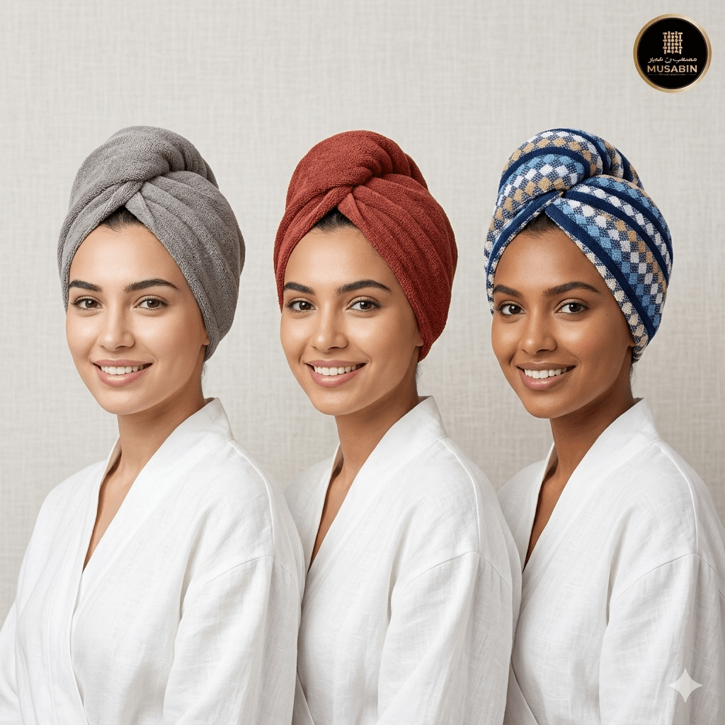 Premium Cotton Hair Turbans- Set of 3 Turbans