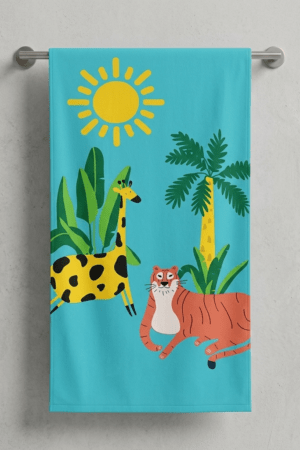 Digital print cotton Towel- Trees- 27*54