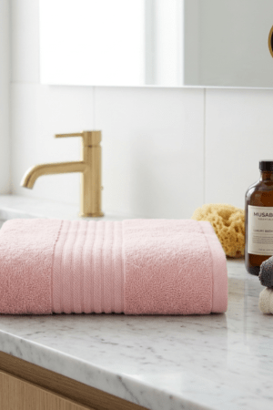 Premium Egyptian Cotton Towel- Shiny pink- 27*45 inches bath size