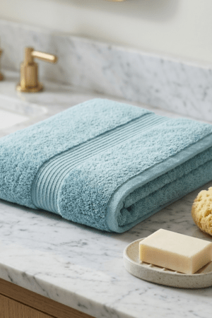 Premium Egyptian Cotton Towel- Shiny Zink- 27*45 inches bath size