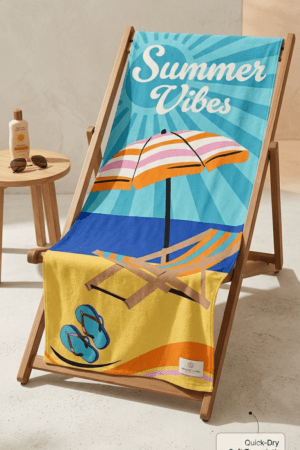 Digital print cotton Towel- Umbrella- 27*54 inches