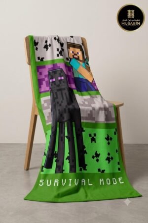 Digital print cotton Towel- Mine Craft- 27*54 inches