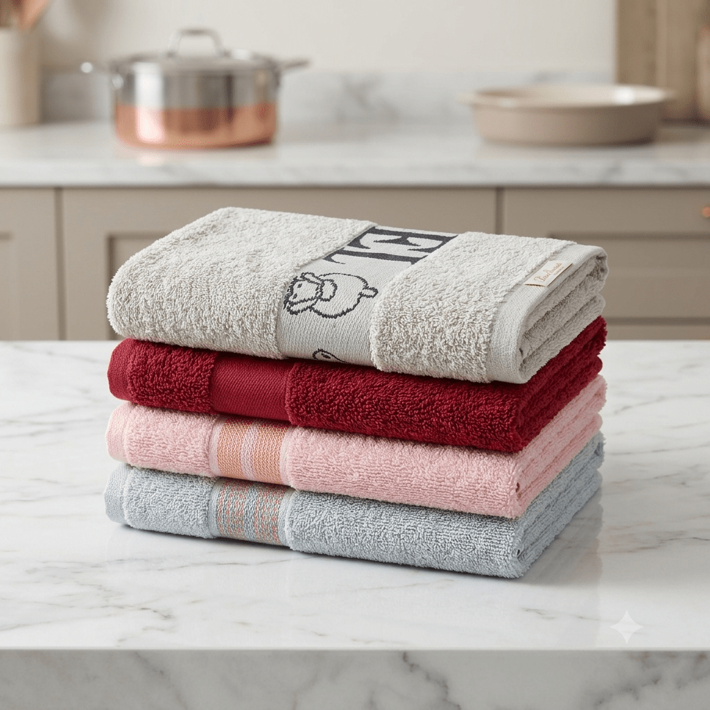 Premium Export Kitchen Towels- Four Towels Set